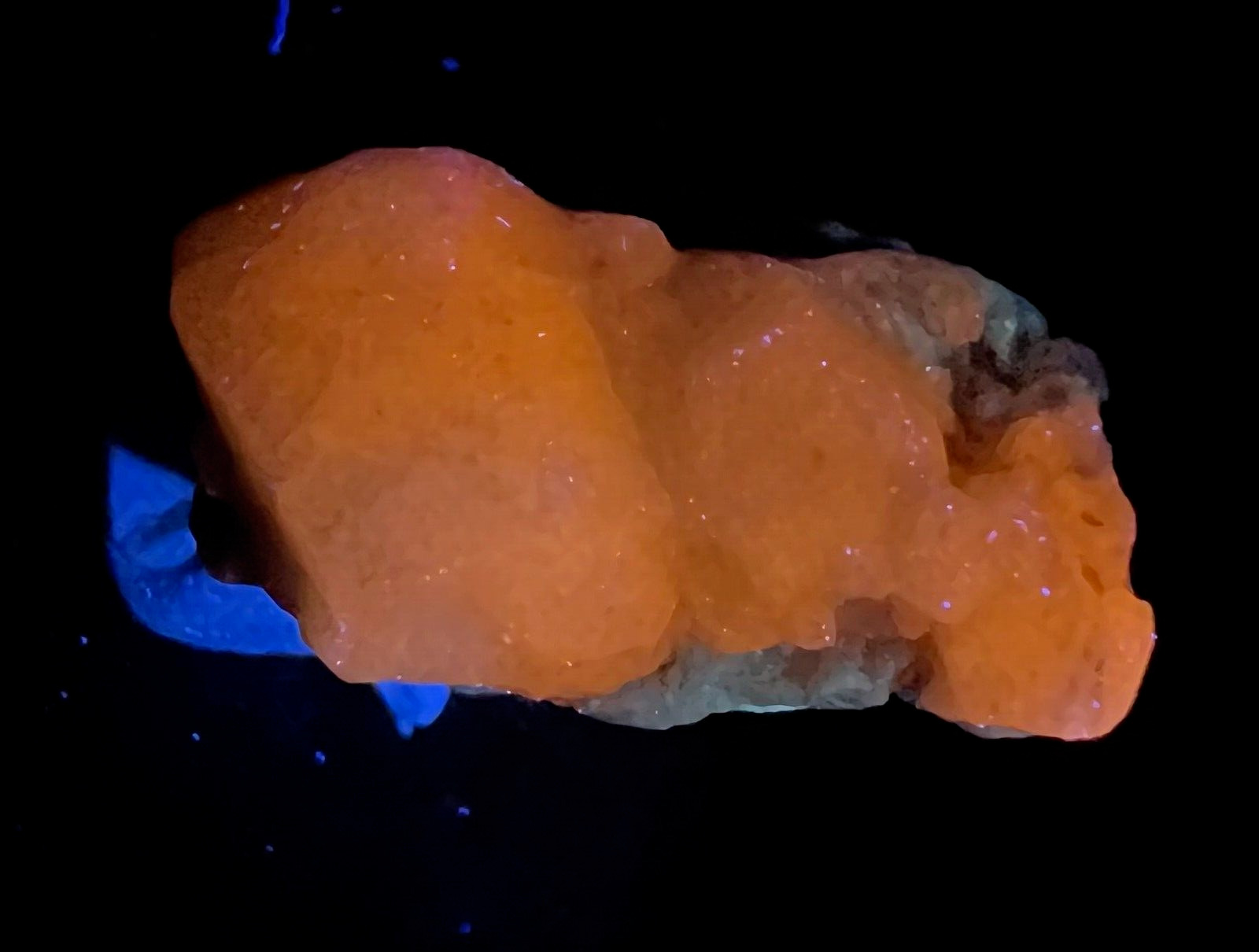 44 GM. Natural Fluorescent Hackmanite with Phlogopite and Calcite on Matrix @AFG