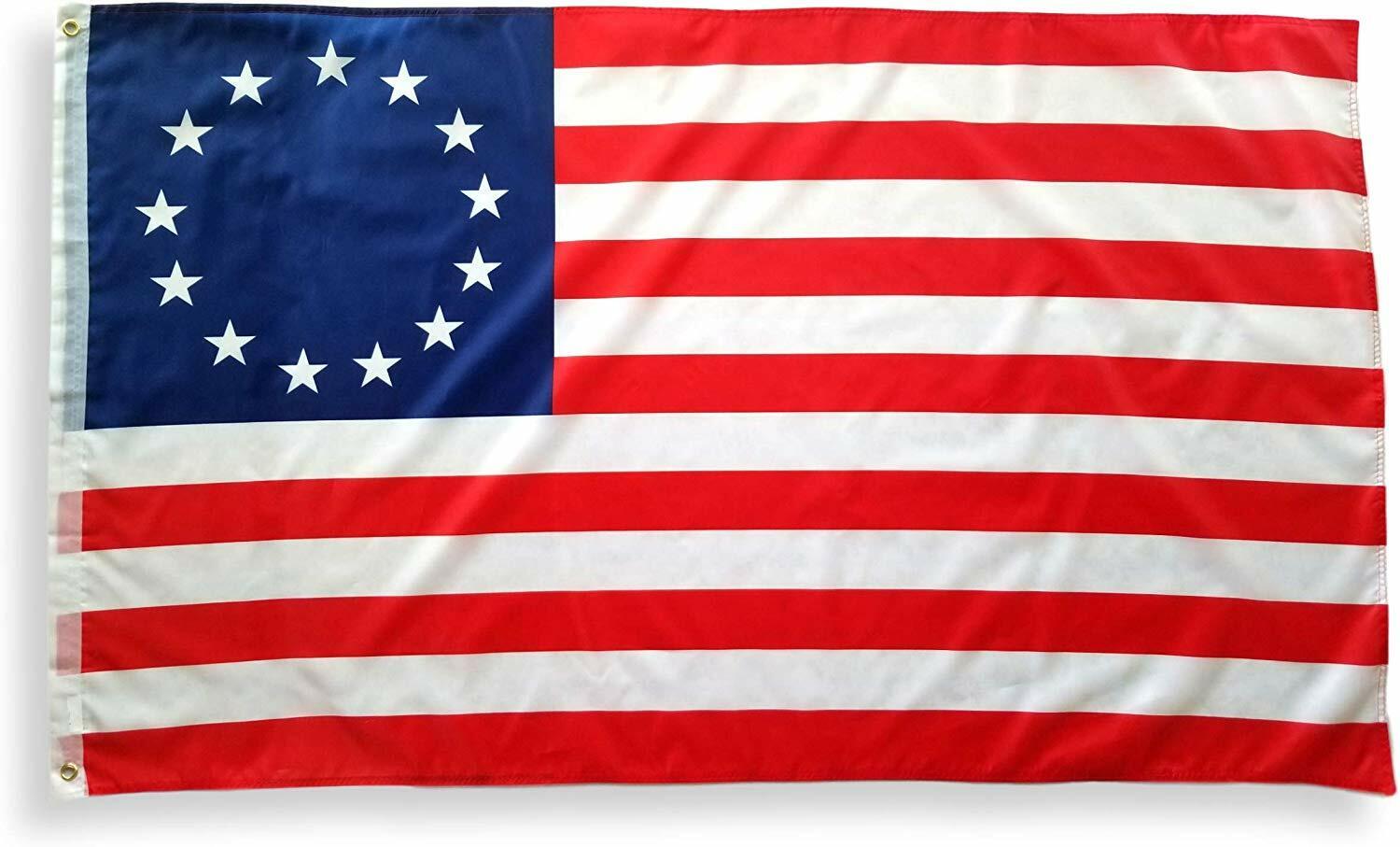 Betsy Ross US Flag 13 Stars 1776 Colonial Historical American USA Banner 3x5 ft