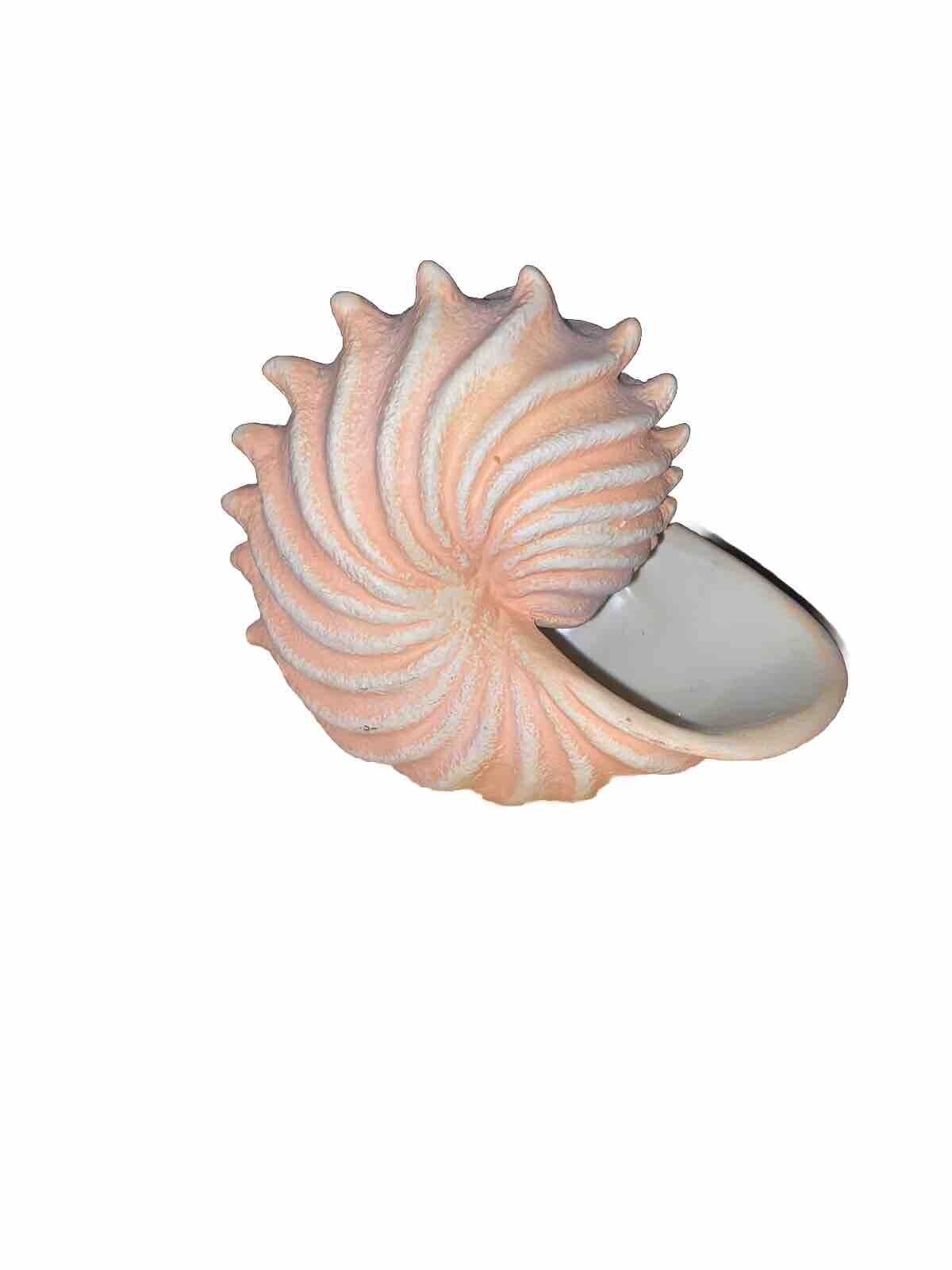 Handcrafted Vintage 1980\'s Nautical Seashell Planter