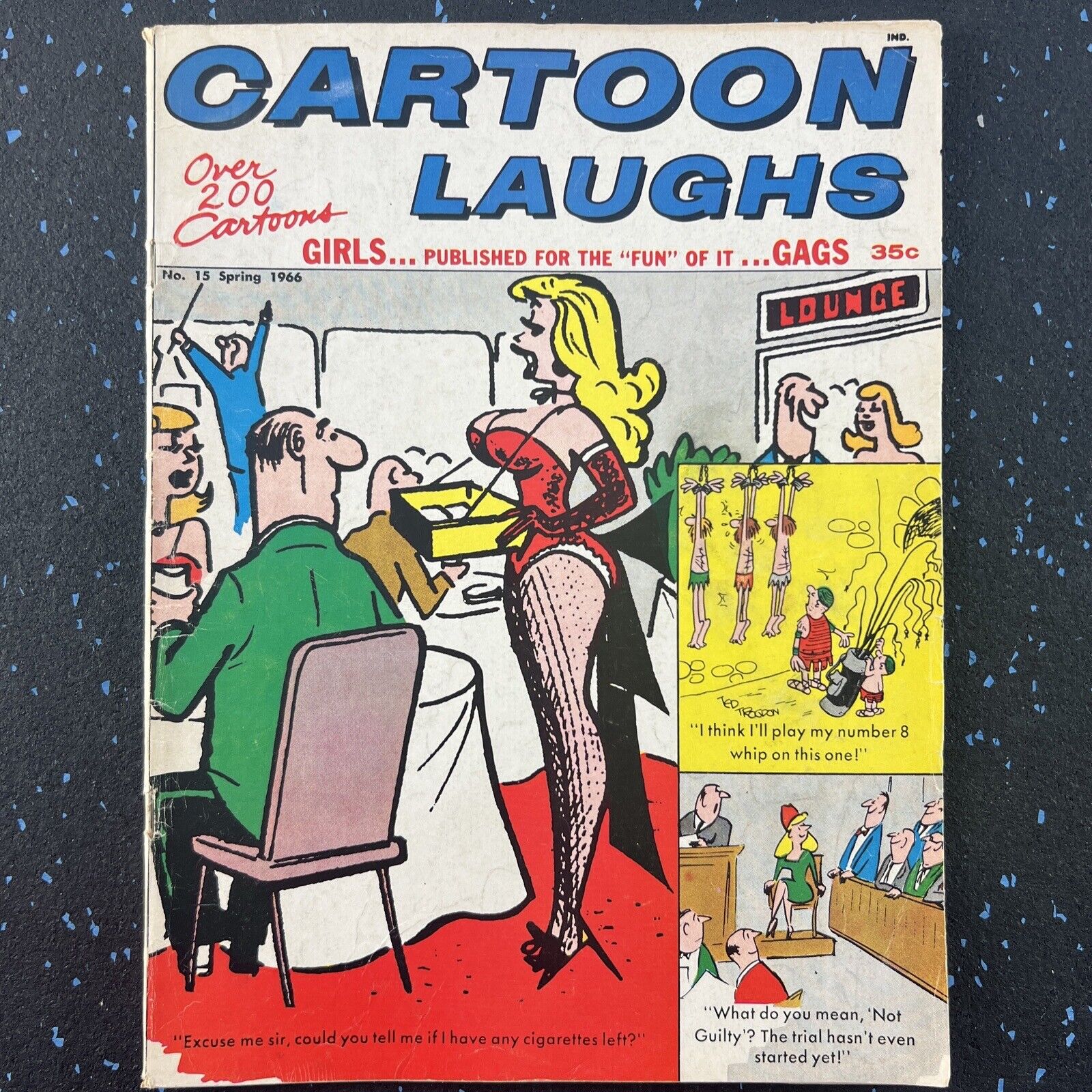 Cartoon Laughs #15 (1966 Atlas Publishing -- Blonde in Red Dress Cover) VG+