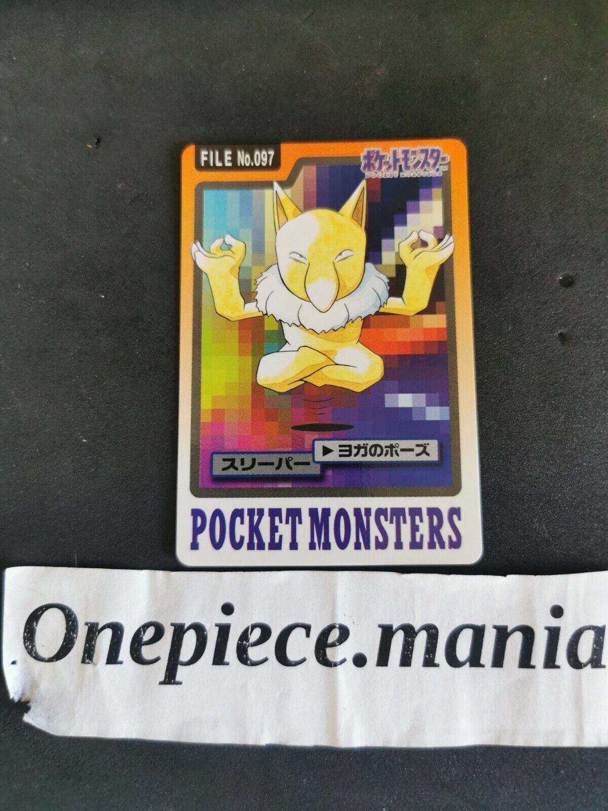 Pokemon Card Japanese File No. 1997 097 Hypno Bandai Pocket Monsters