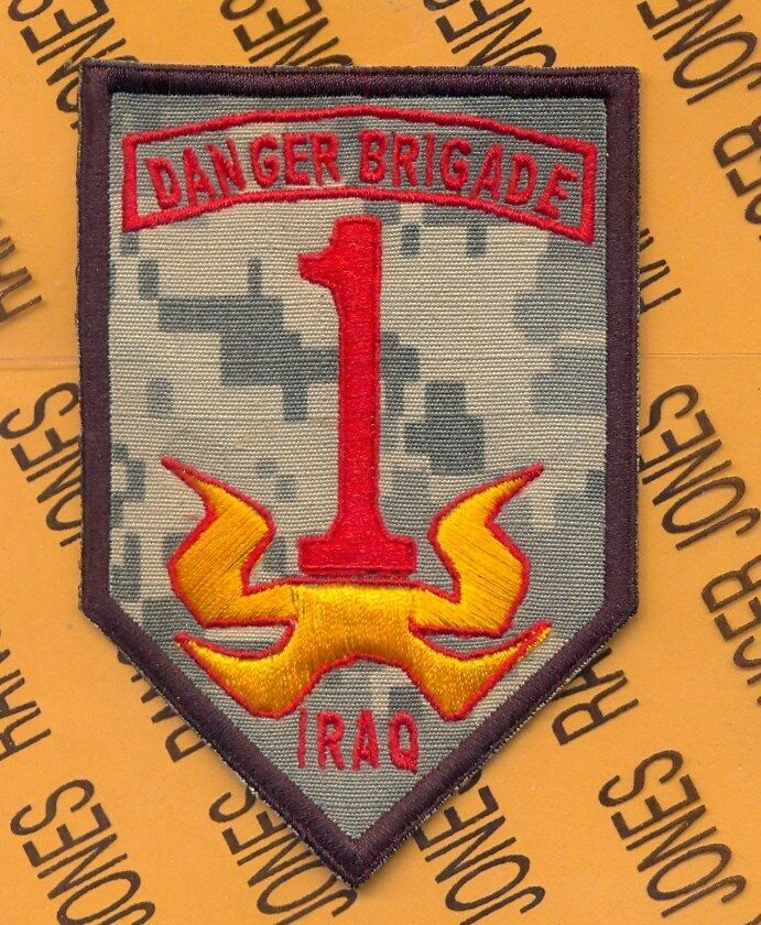 1st Infantry Division Danger Brigade BIG RED ONE ACU iraq OIF patch c/e