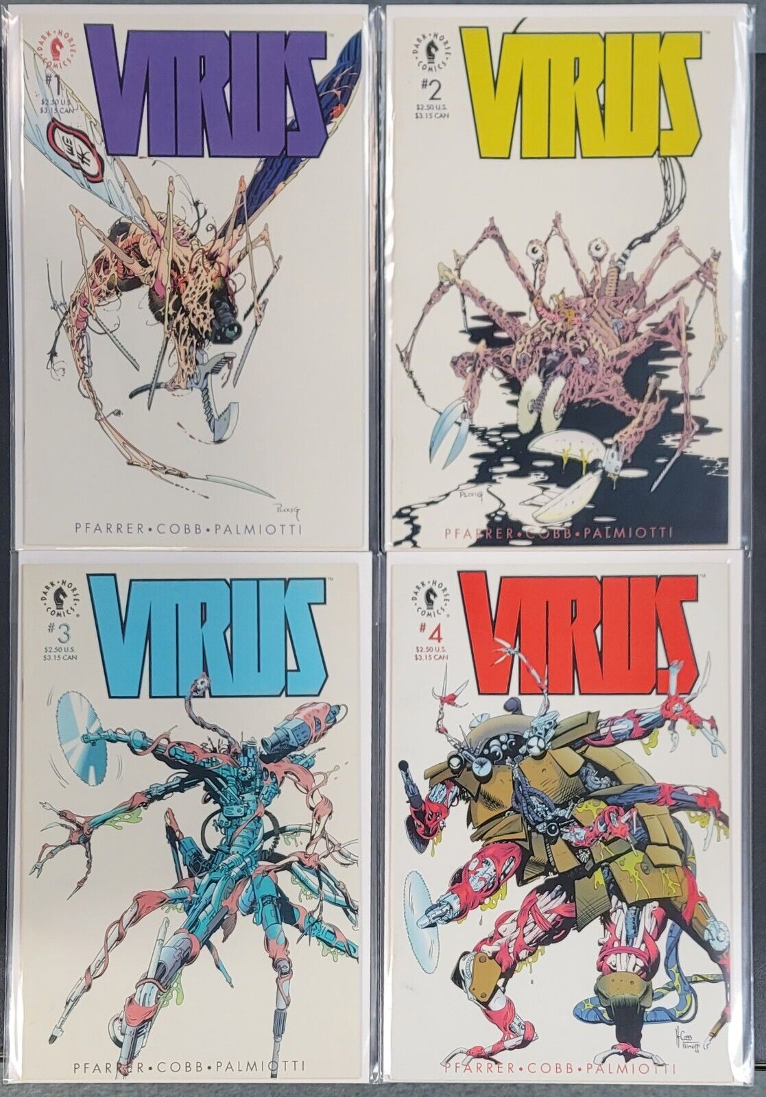 Virus #1-4 Dark Horse Comics 1993 Complete Set FN/VF-VF 7.0-8.0 or Better