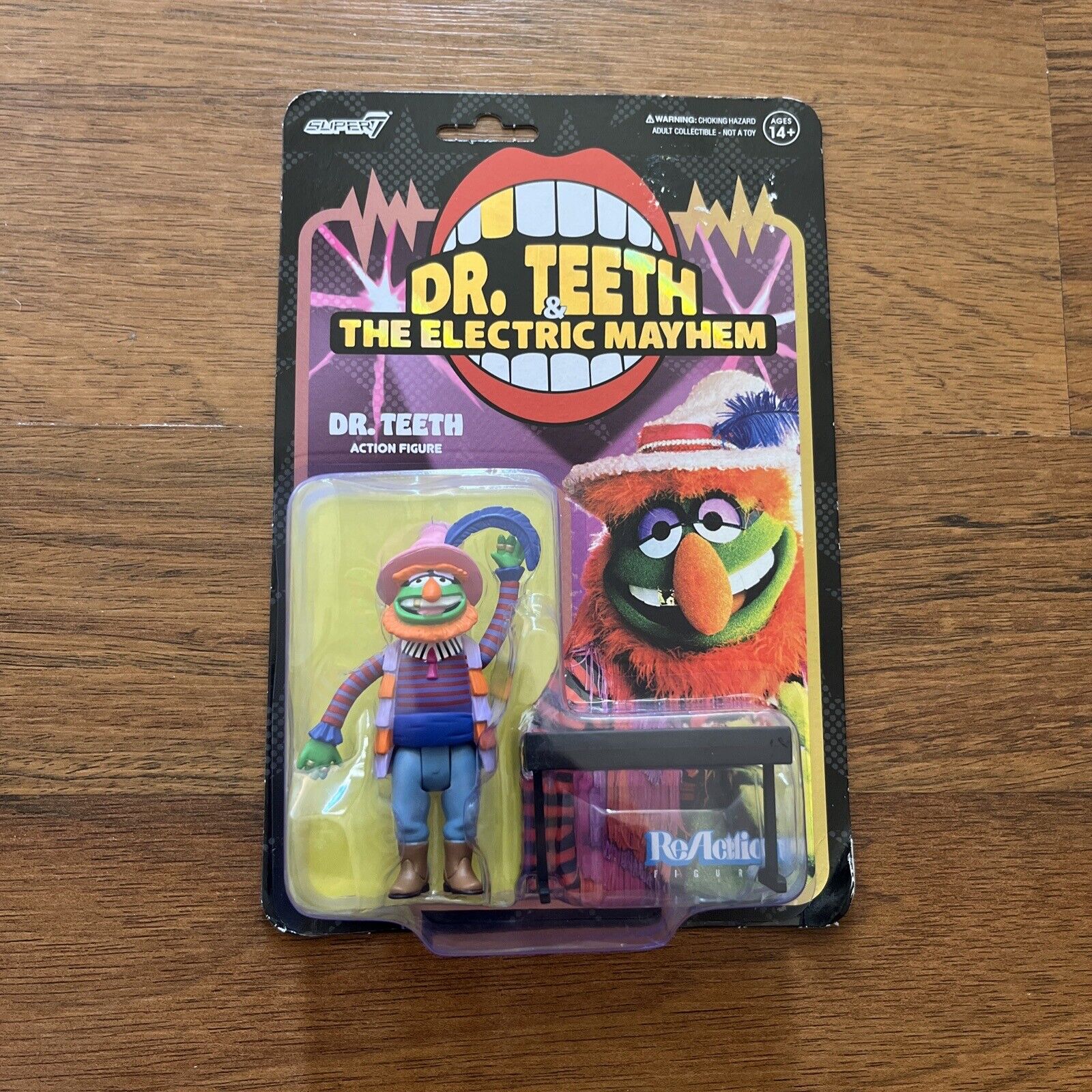 Dr. Teeth Electric Mayhem The Muppets Super 7 Reaction Action Figure