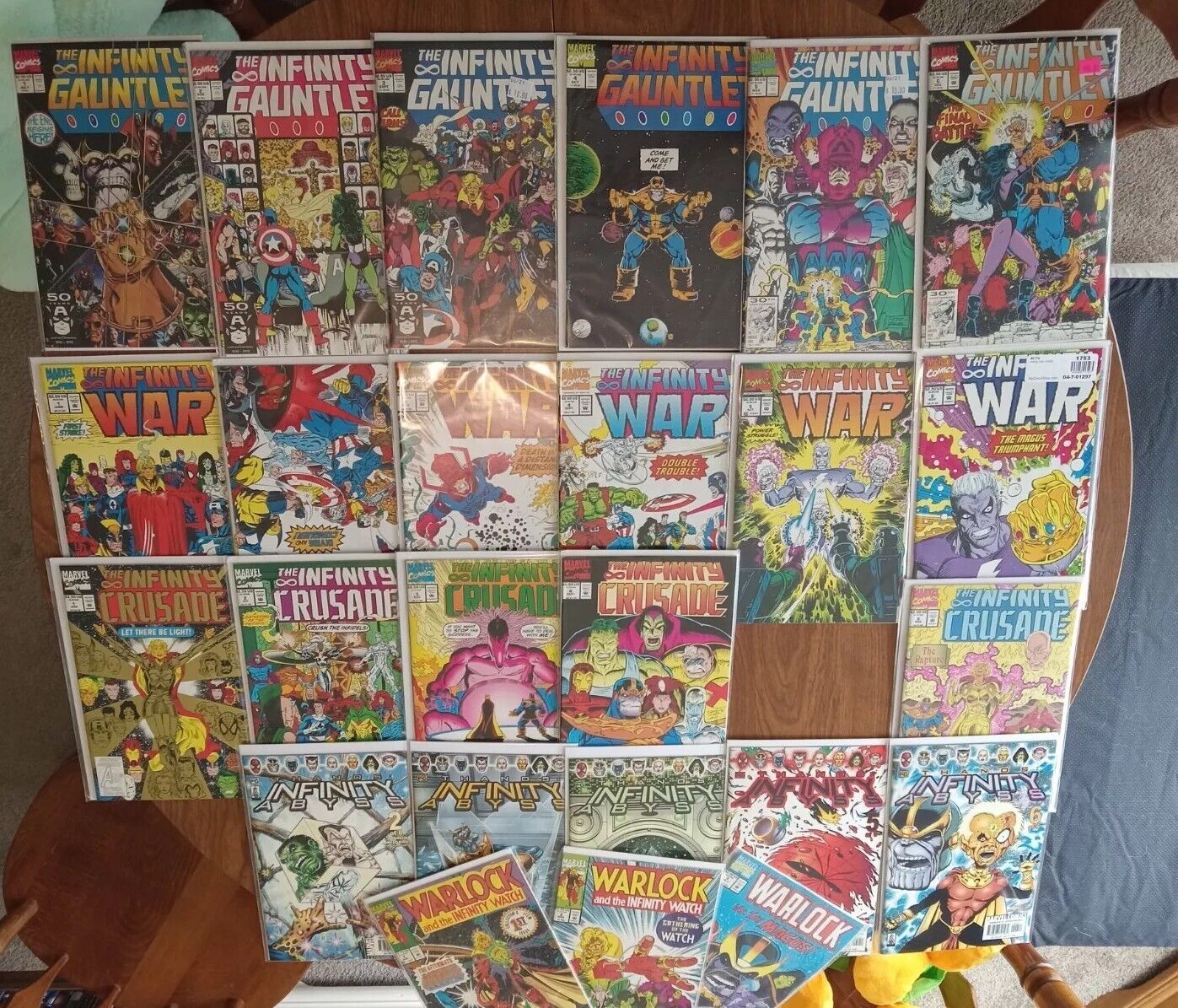 INFINITY GAUNTLET  1-6, WAR 1-6, Complete Sets, CRUSADE 1-4 6, ABYSS 2-6, Extras