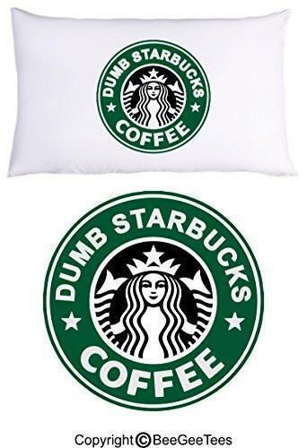 Nathan For You Dumb Starbucks Coffee Funny Pillowcase by BeeGeeTees (1 Queen)