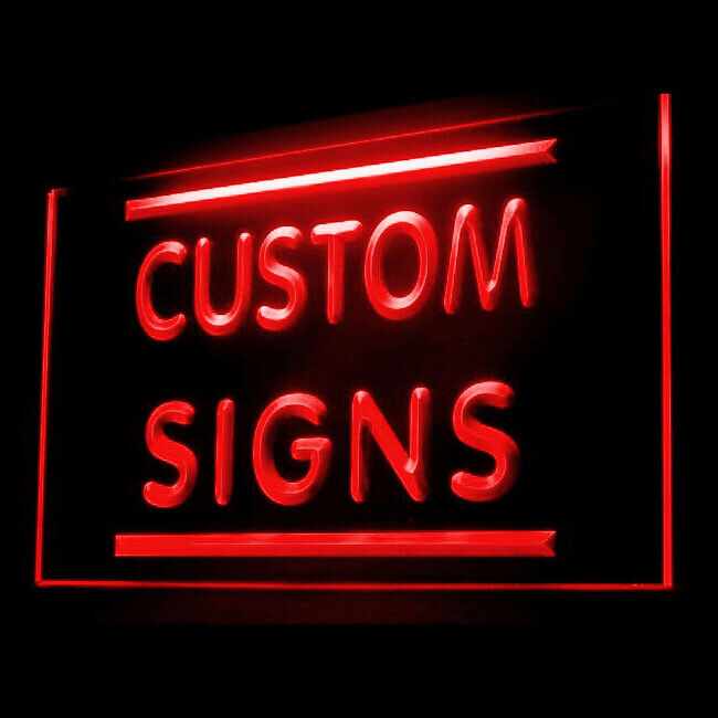 Your Text Personalized Custom Made Customize Display LED Light Neon Sign