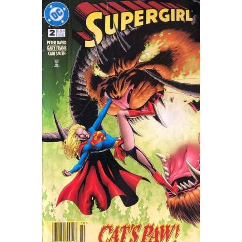 Supergirl (1996 series) #2 Newsstand in Near Mint condition. DC comics [u;