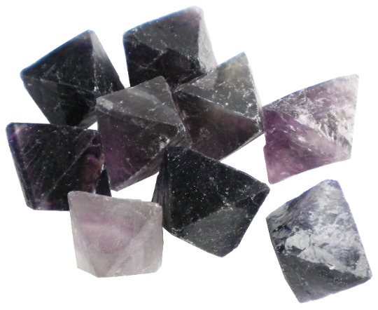 1lb Fluorite Octahedron - Jumbo Crystals - Purple Bulk Lot - FLUOCTJBPU1LB