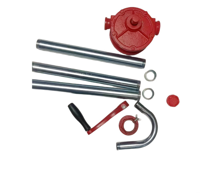 Self-Priming Transfer Hand Pump Tool Fuel Oil Gas Barrel Manual Rotary