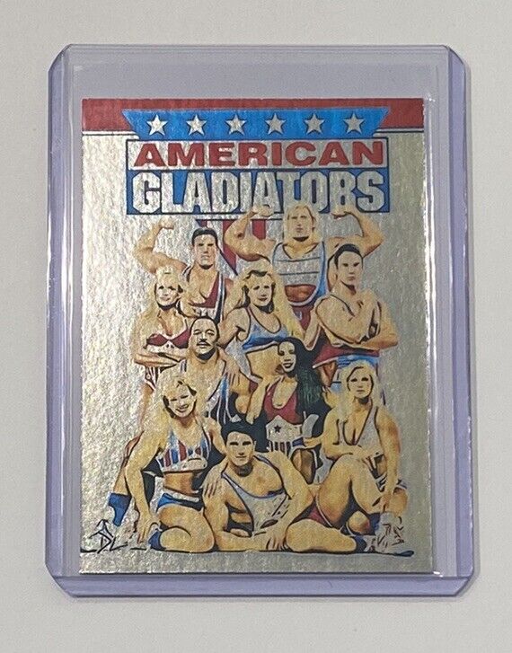 American Gladiators Platinum Plated Limited Artist Signed Trading Card 1/1