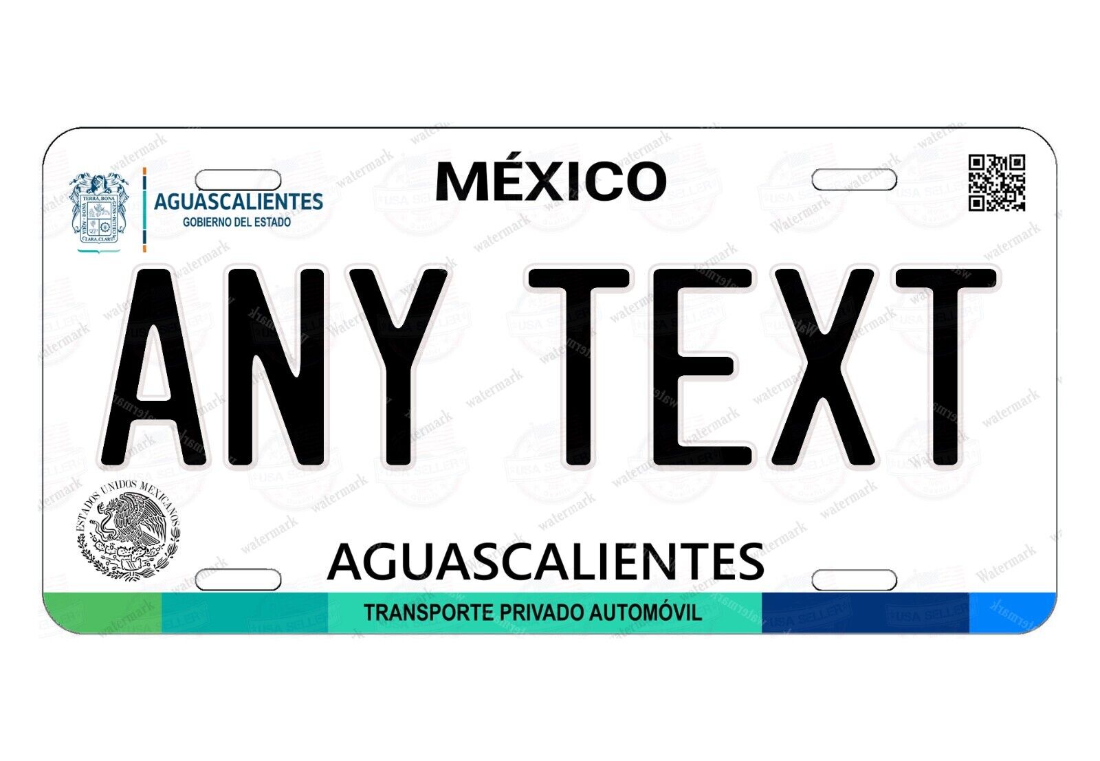 Custom Mexico Any State Any Text License Plate Customized Novelty Auto ATV Bike