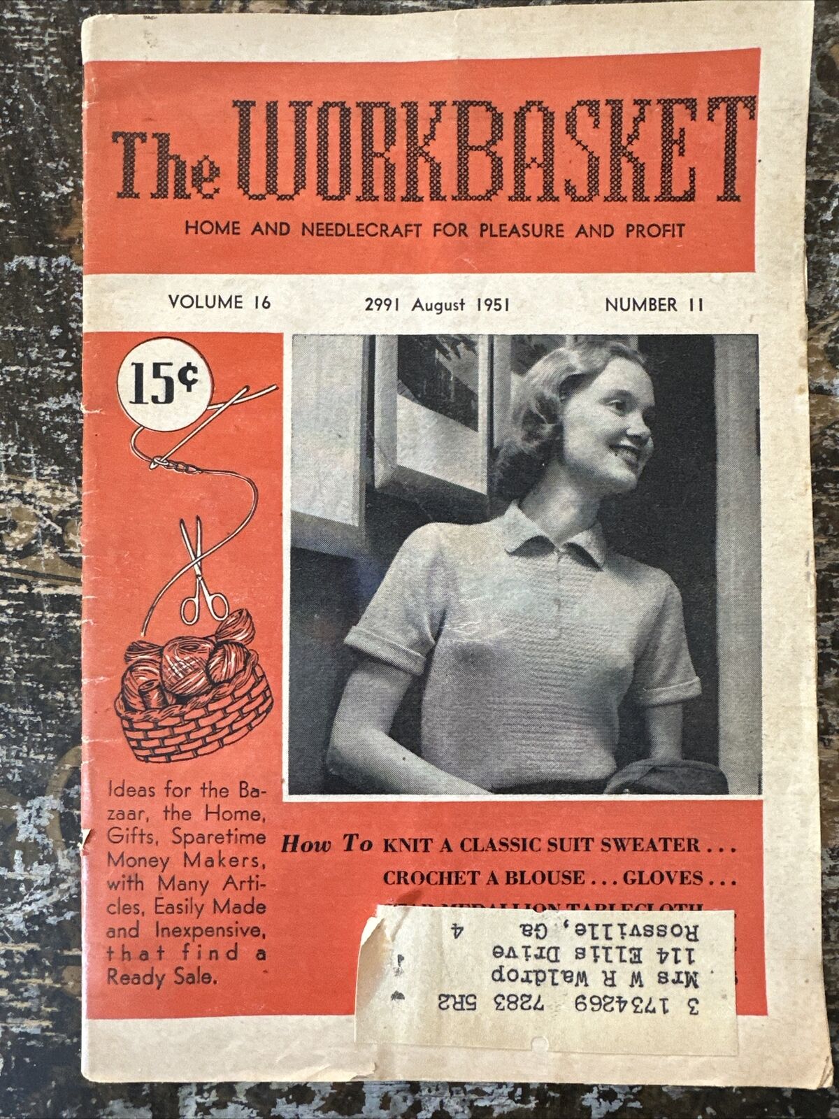 The Workbasket Home And Needlecraft For Pleasure and Profit 1951 Vintage