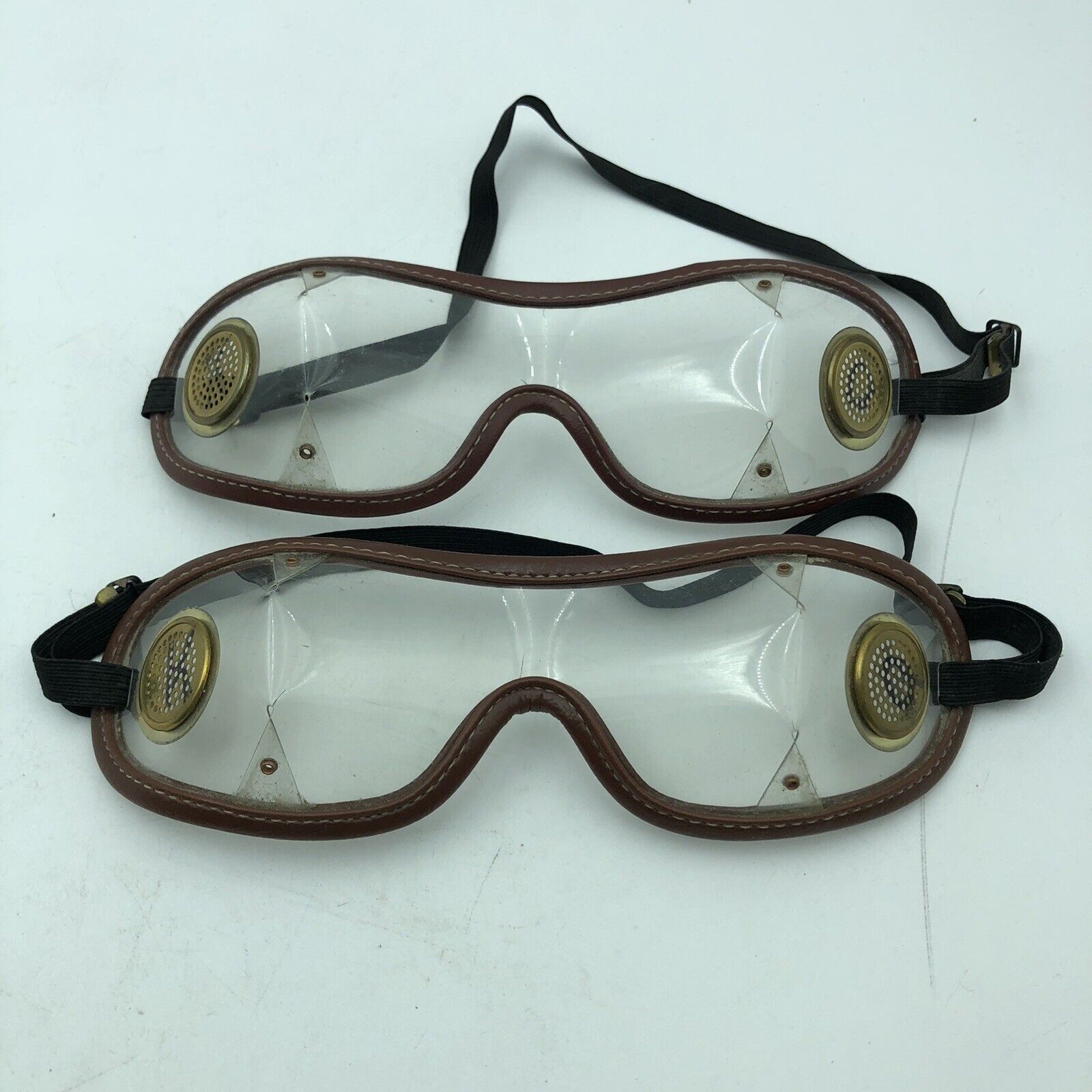 2x OLDSCHOOL Kroop's Original Boogie Racing & Skydiving Goggle Clear Lenses