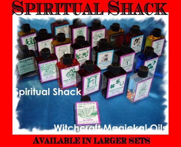 20 CRONE Ritual Oil Set Wicca Pagan Love Money Happy Witchcraft