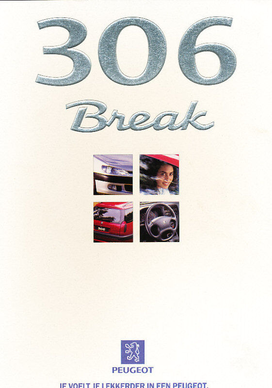 1998 Peugeot 306 Break 06/98 V1 Dutch Sales Brochure