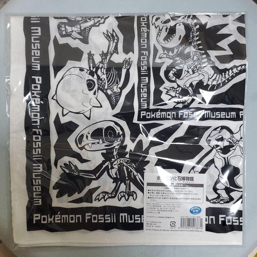 Pokemon Fossil Museum Exhibition Limited Bandana skeleton From JAPAN