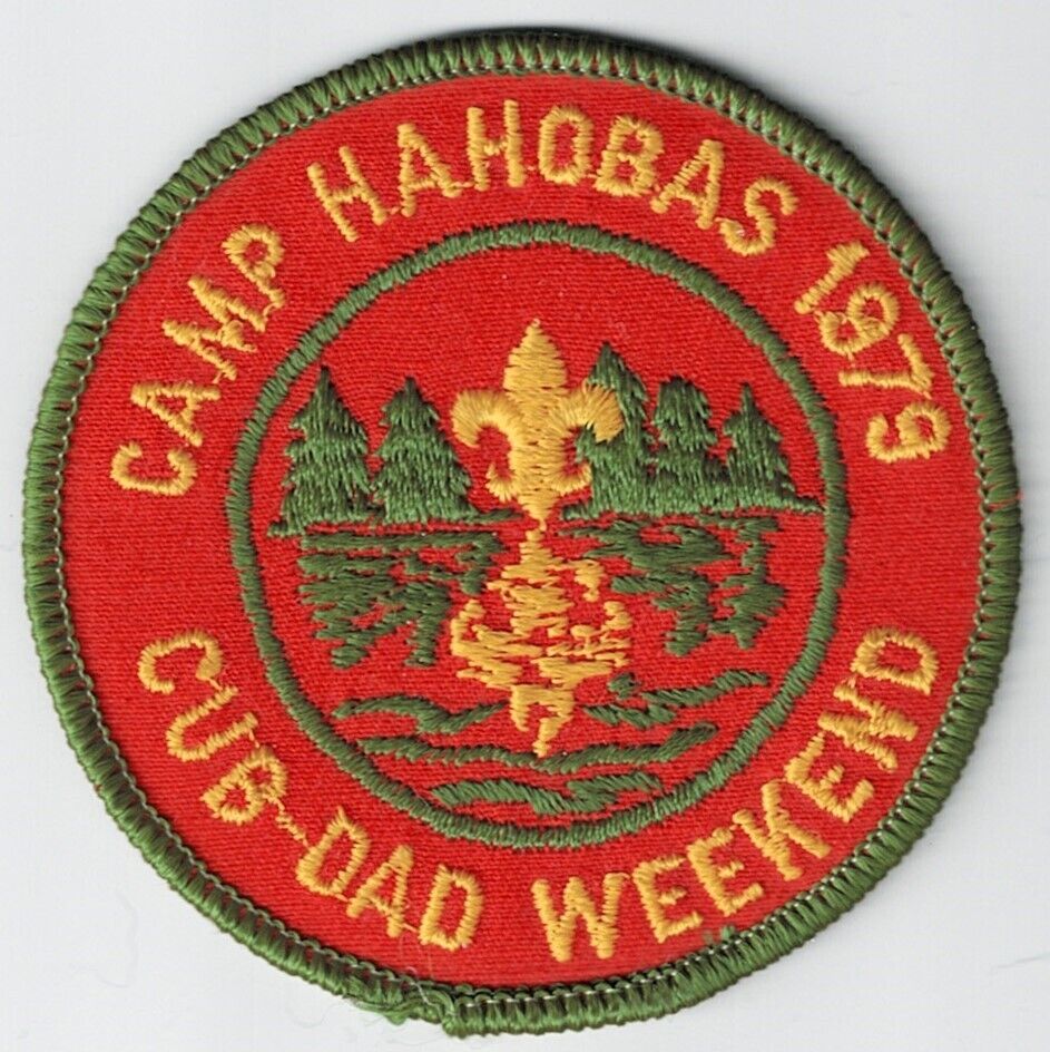 Camp Hahobas 1979 patch - Cub-Dad Weekend - Mount Rainier Council