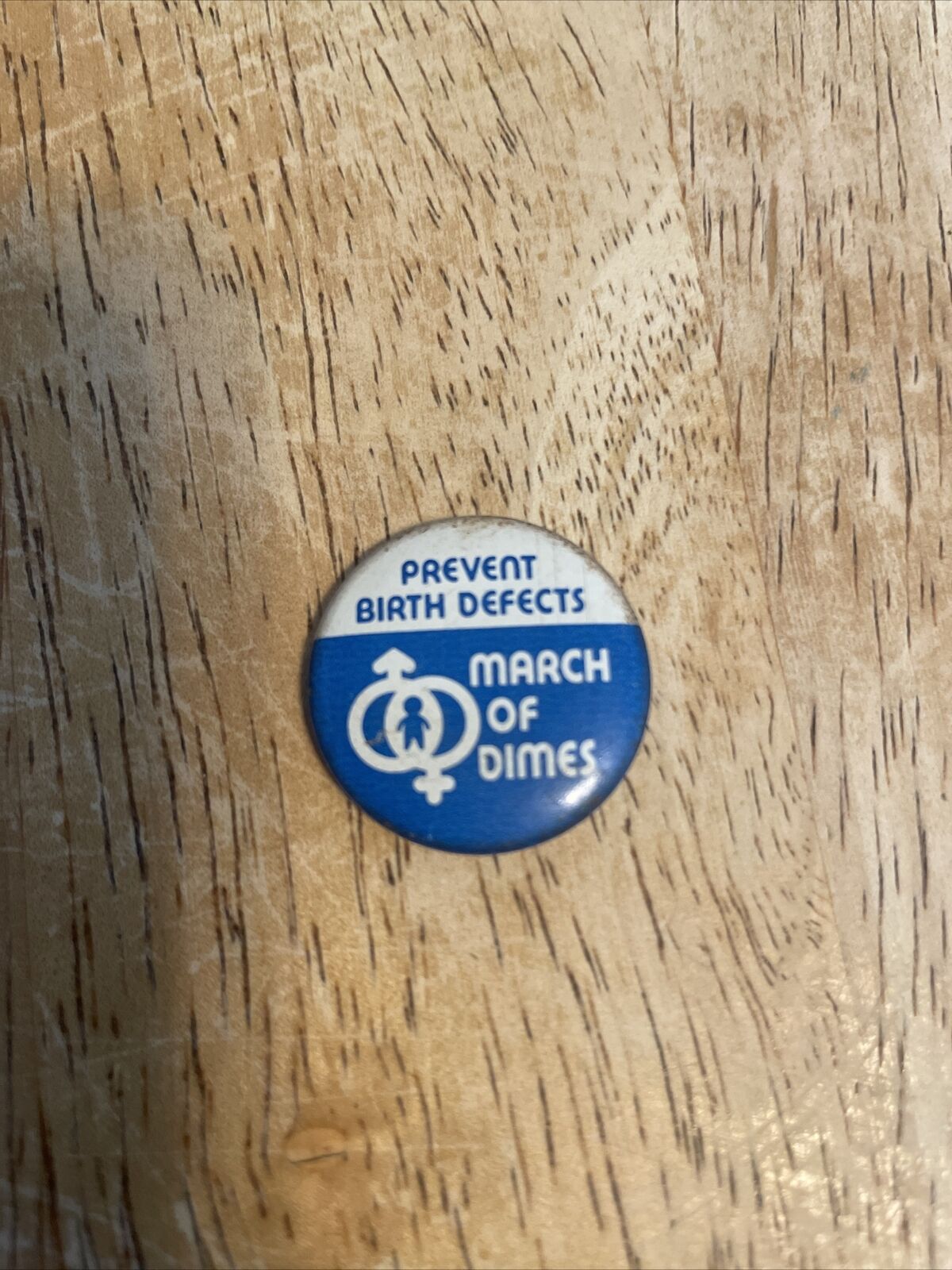 1970’s March of Dimes “Prevent Birth Defects” Vintage Button Pin