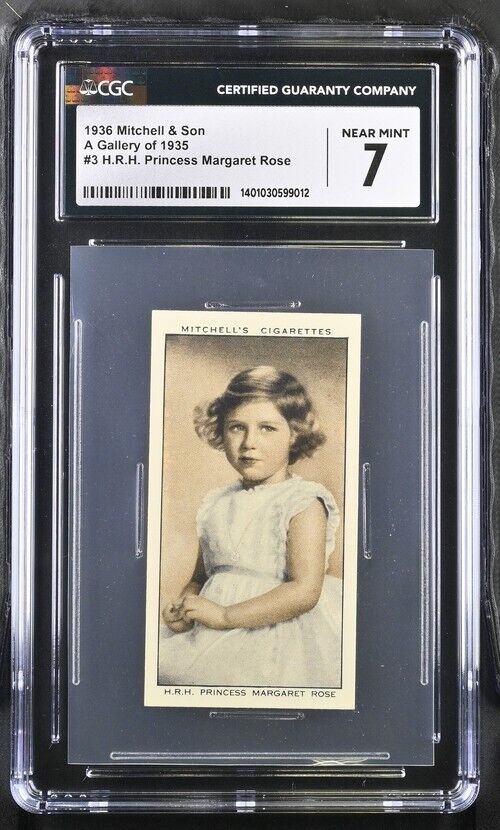 1936 STEPHEN MITCHELL & SON CIGARETTES GALLERY OF 1935 MARGARET ROSE #3 CGC7