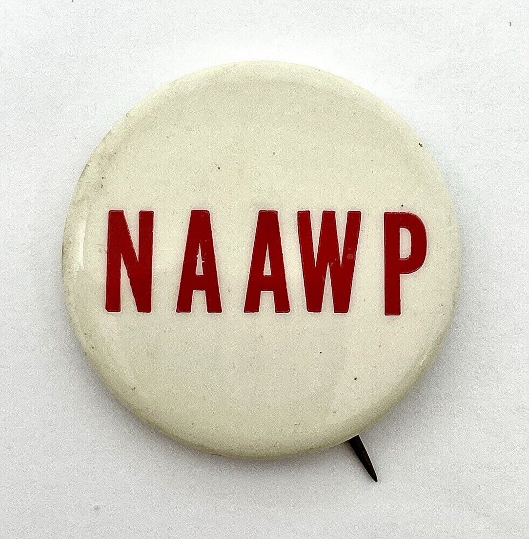 Original Vintage 1979 NAAWP Political Pinback Button - Rare David Duke Badge 