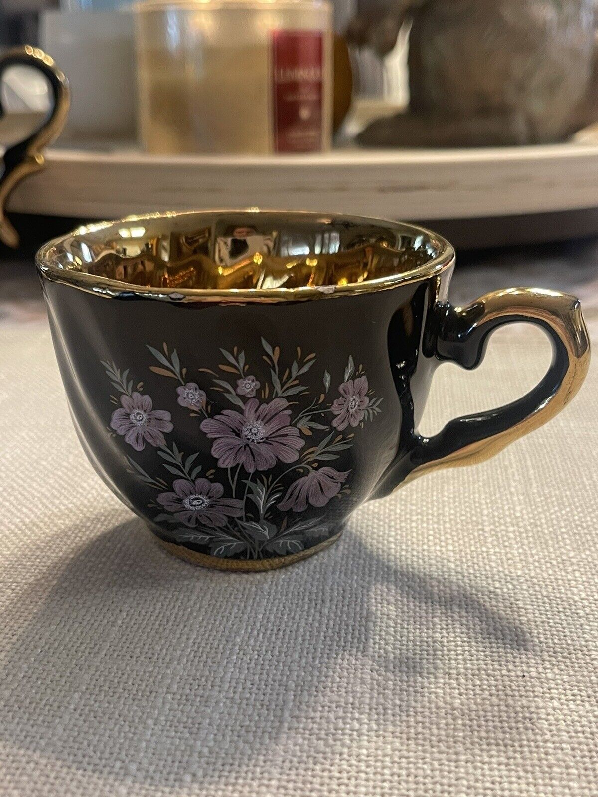 Neiman Marcus Estel Gold Plated Porcelain Teacup