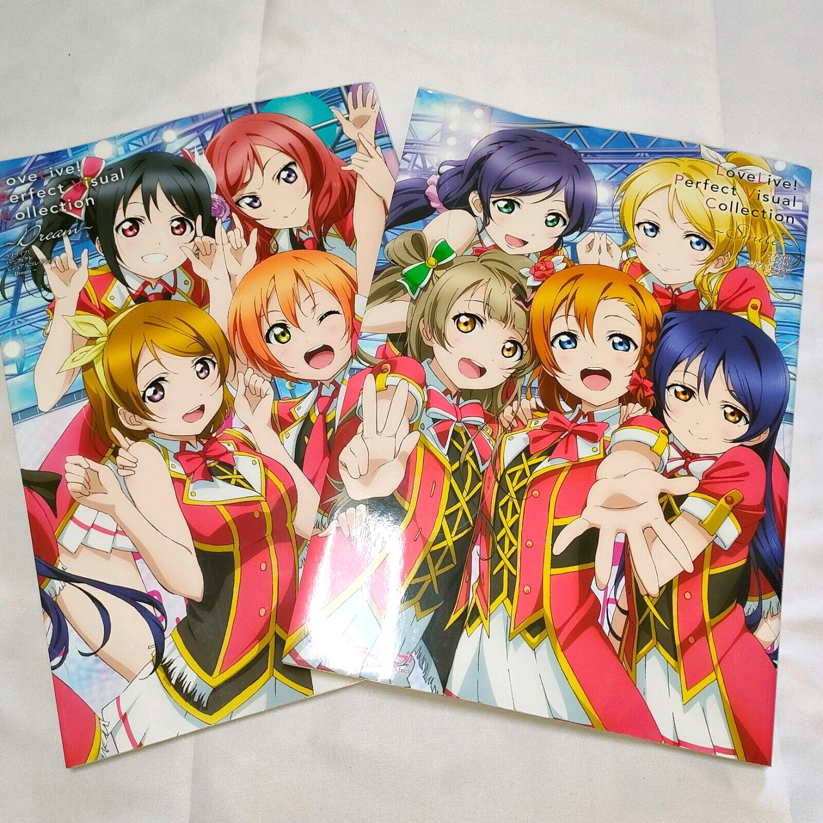 Love Live Perfect Visual Collection Artbook Dream & Smile 2 Book Set DHL/UPS