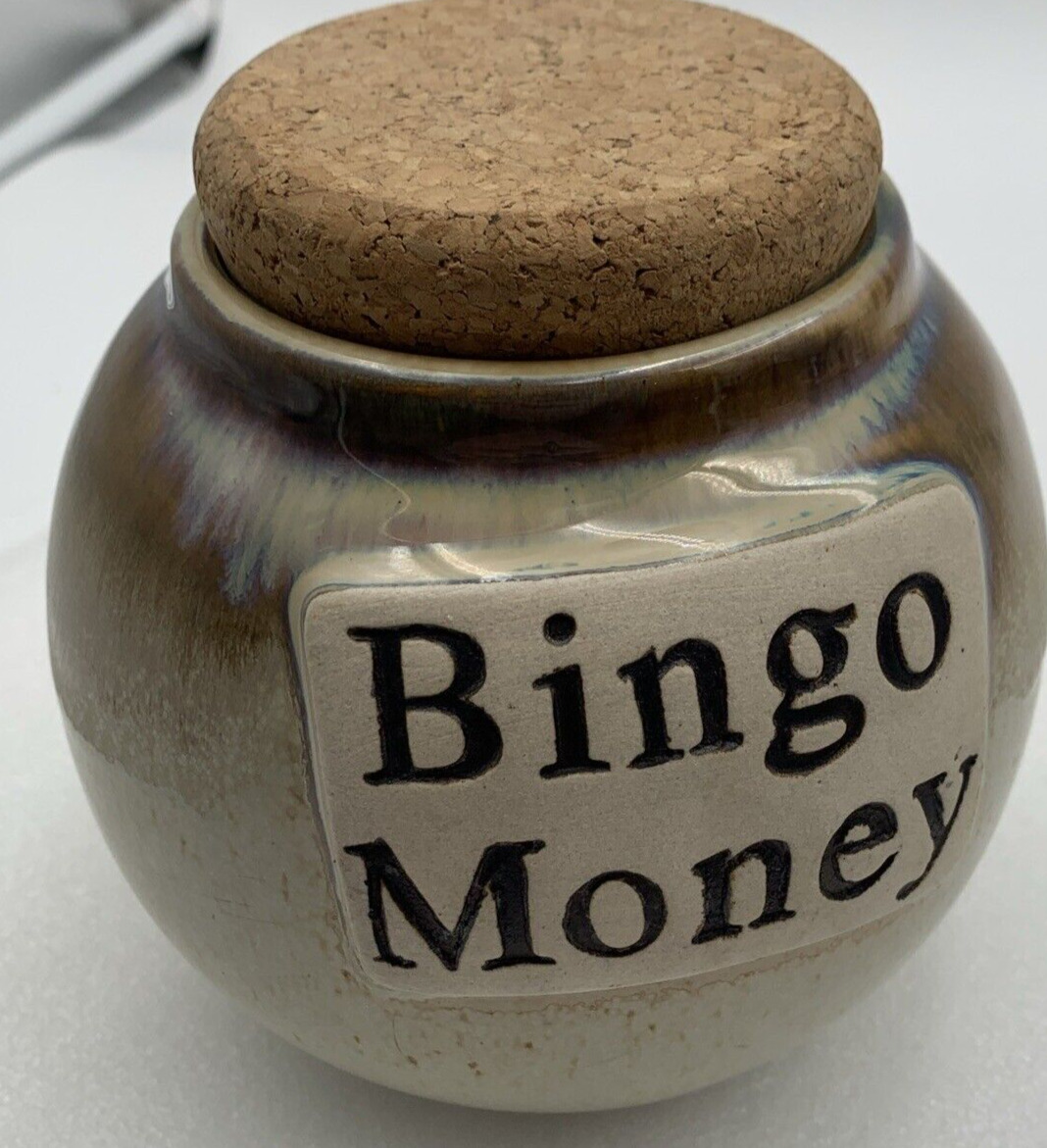 Tumbleweed Pottery Bingo Money Potbelly Jar