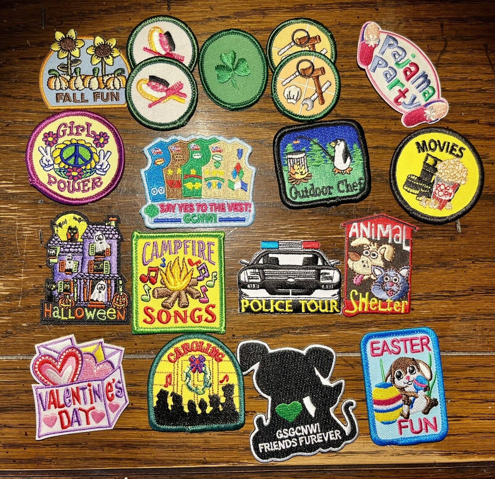 Lot Of Various Girl Scout Patches