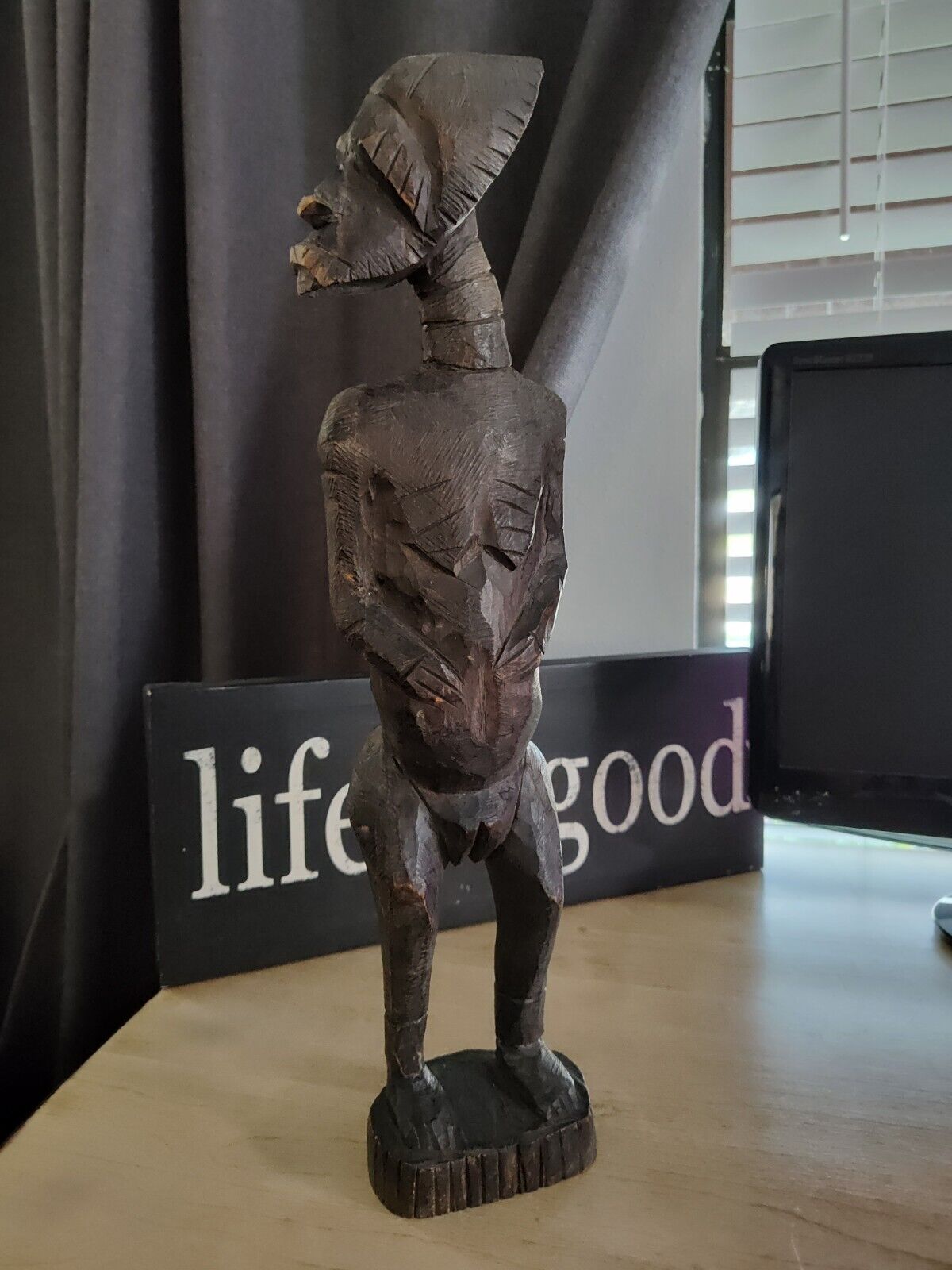 african wood carving tribal statue