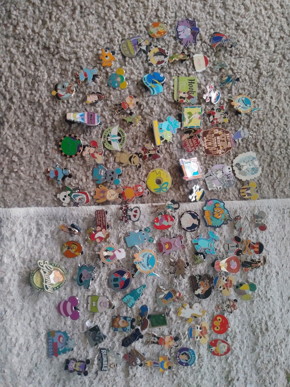 Authenitc Disney Pins Lot: 91 Pins