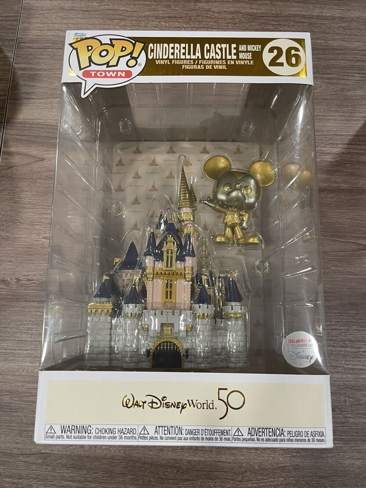 Disney Funko Pop 50th Anniversary Cinderella Castle Gold