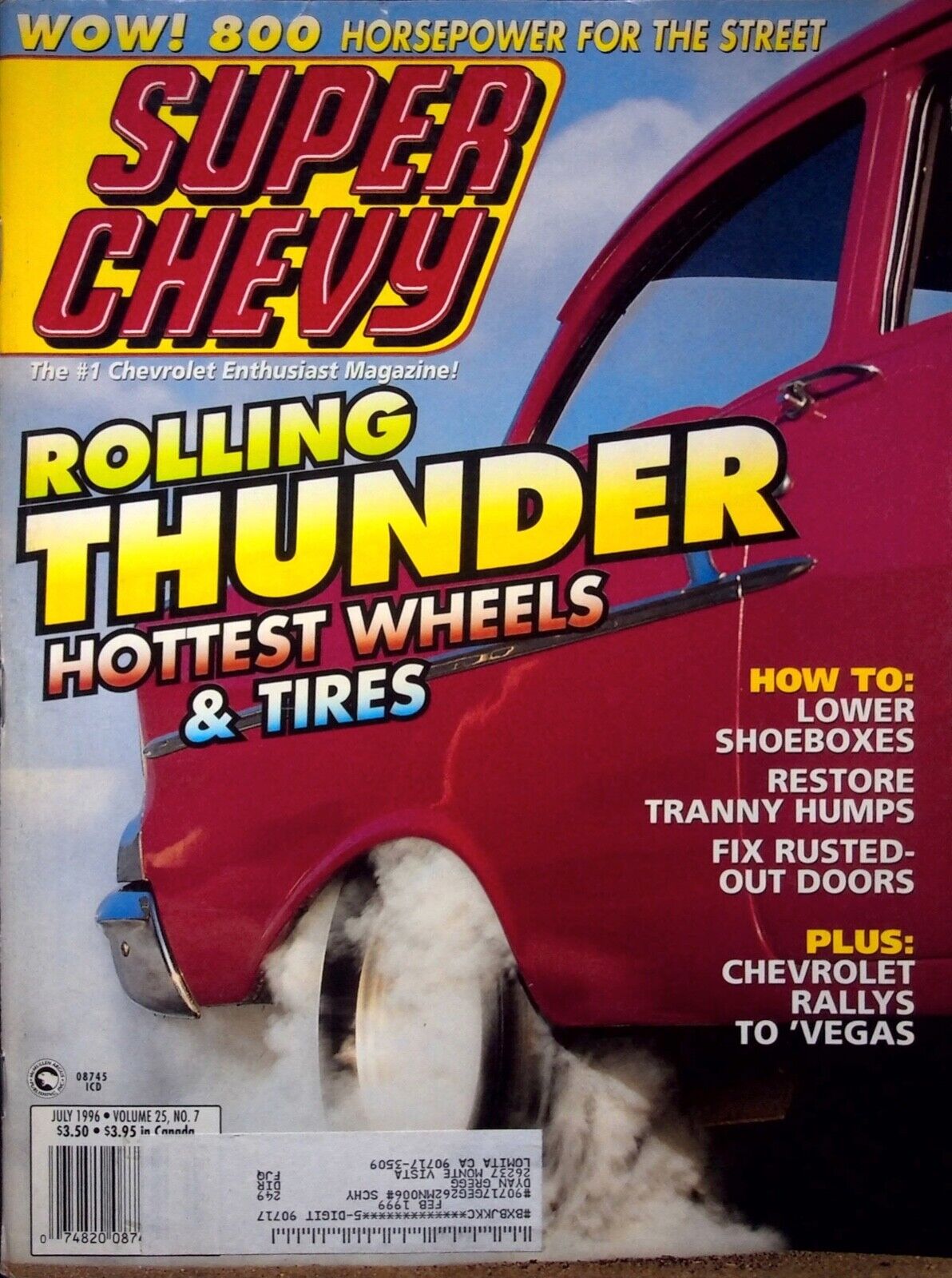 HOTTEST WHEELS TIRES - SUPER CHEVY MAGAZINE, JULY 1996