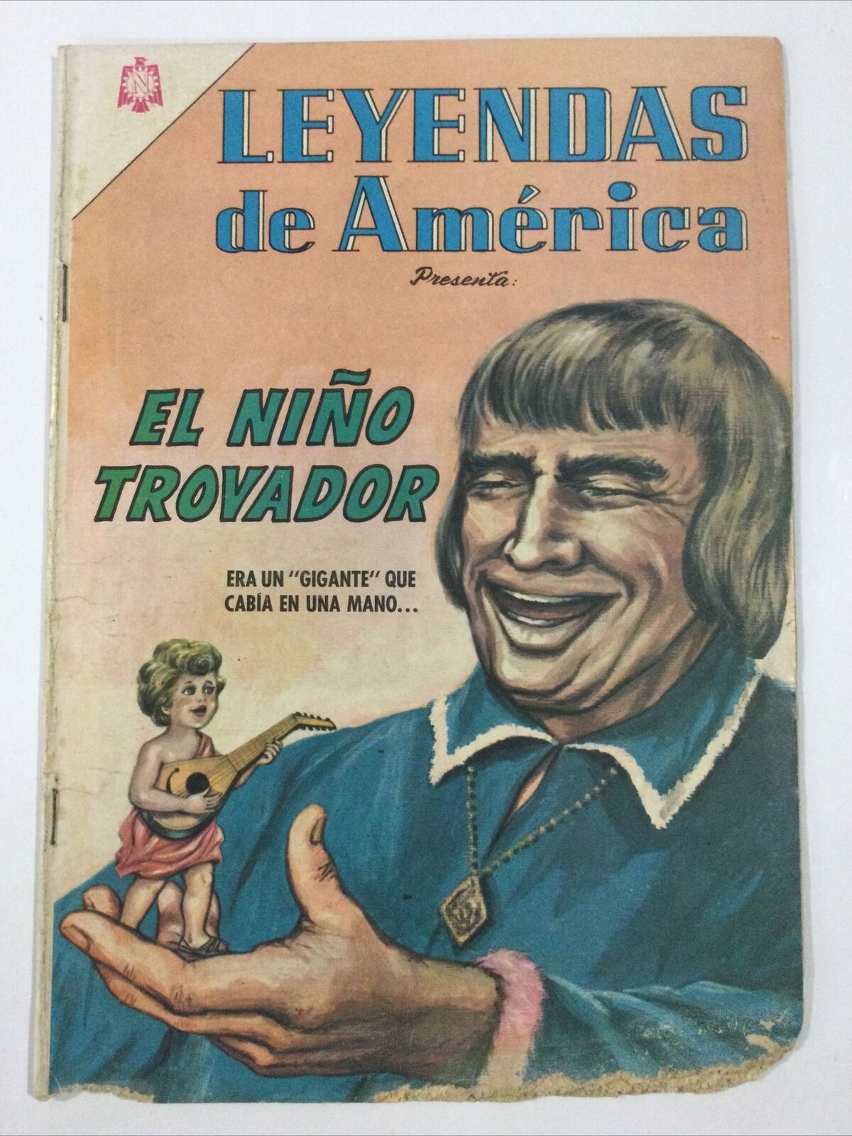 1966 SPANISH COMICS LEYENDAS DE AMERICA #122 EL NINO TROVADOR NOVARO MEXICO