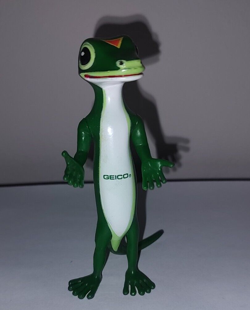 Geico Gecko PVC Advertising Promotional Lizard Figurine Toy 4\