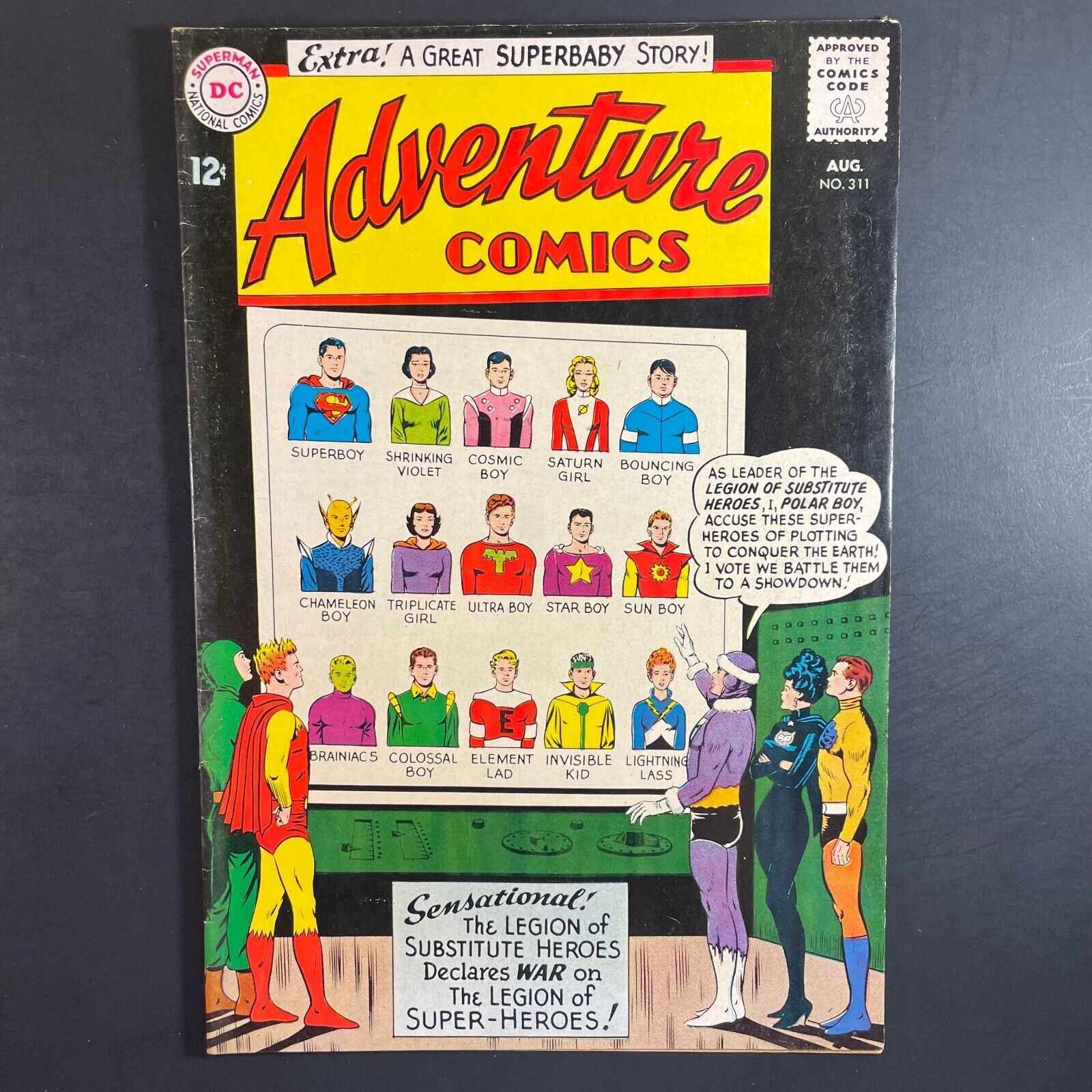 Adventure Comics 311 Silver Age DC 1963 Superboy Legion comic Curt Swan cover