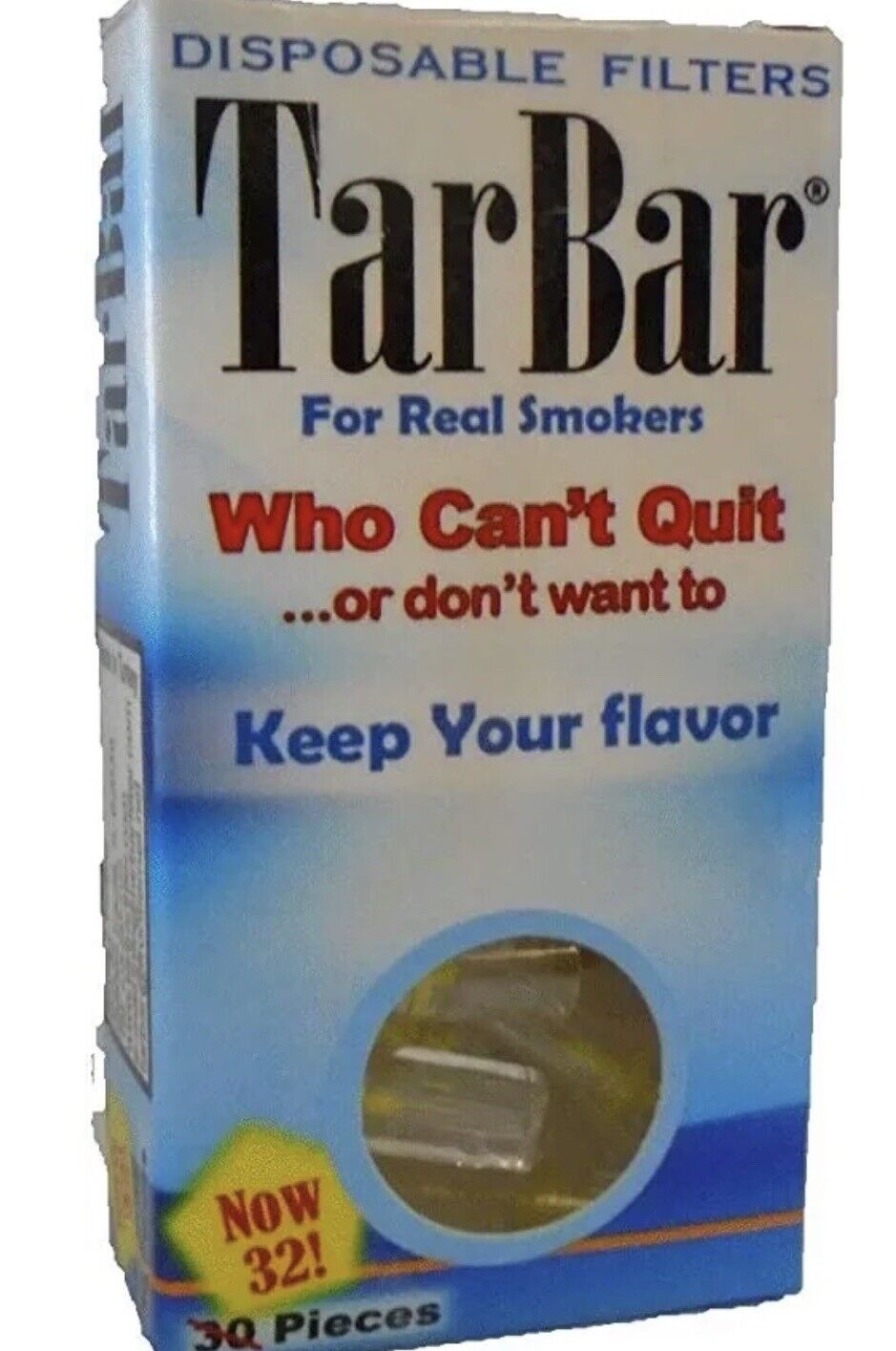 320 Tarbar FILTERS Disposable Cigarette Filters Reusable Blocks Nicotine 10 Box