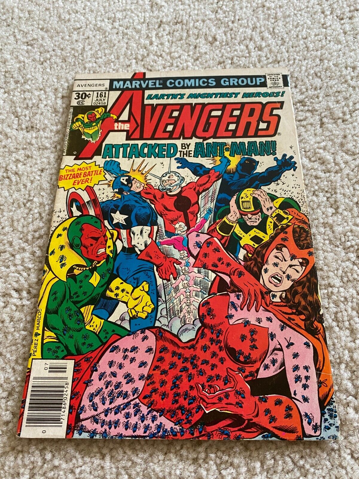Avengers  161  VF-  7.5  High Grade  Iron Man  Captain America  Thor  Vision