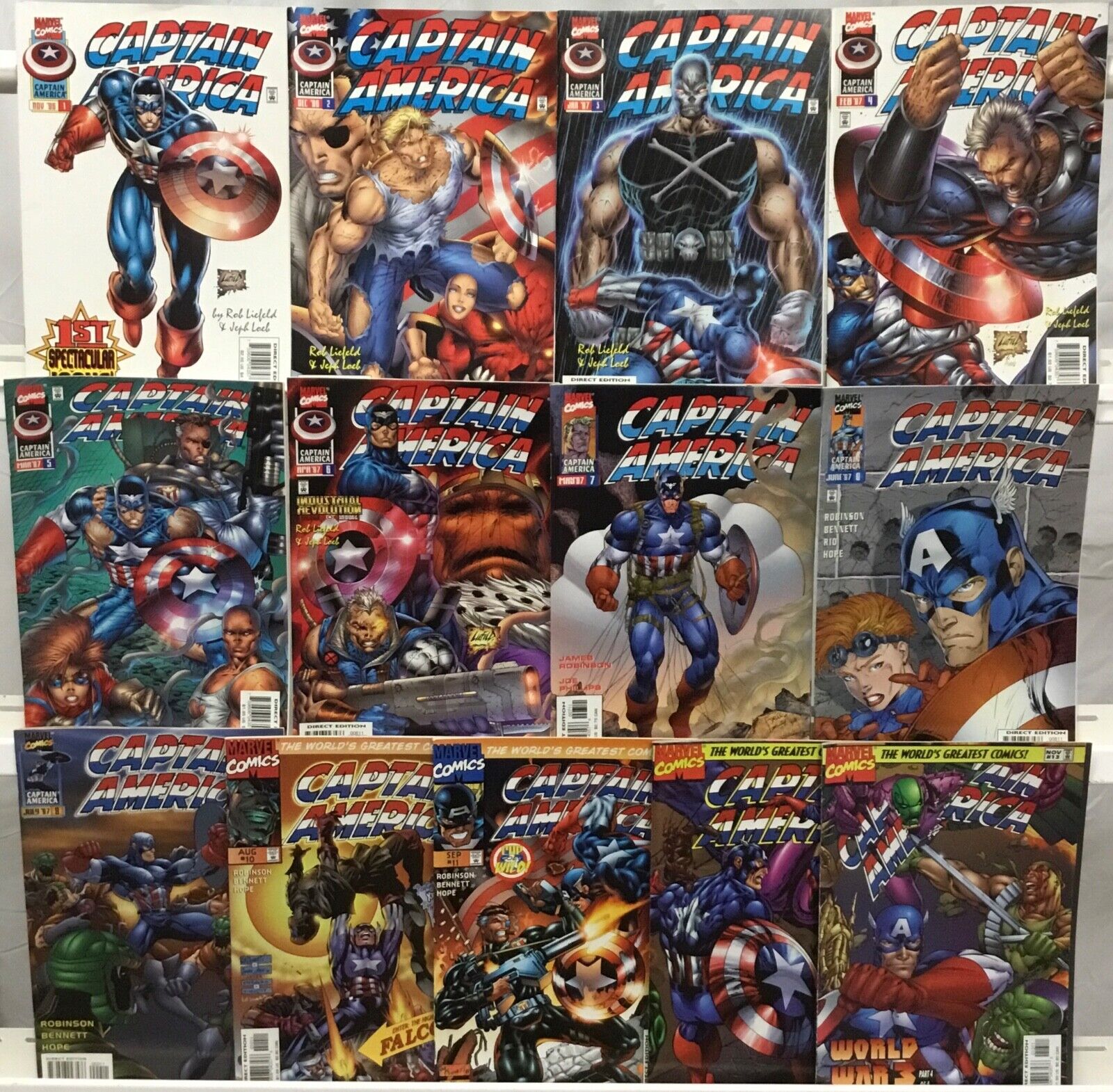 Marvel Comics Captain America #1-13 Complete Set VF/NM 1996