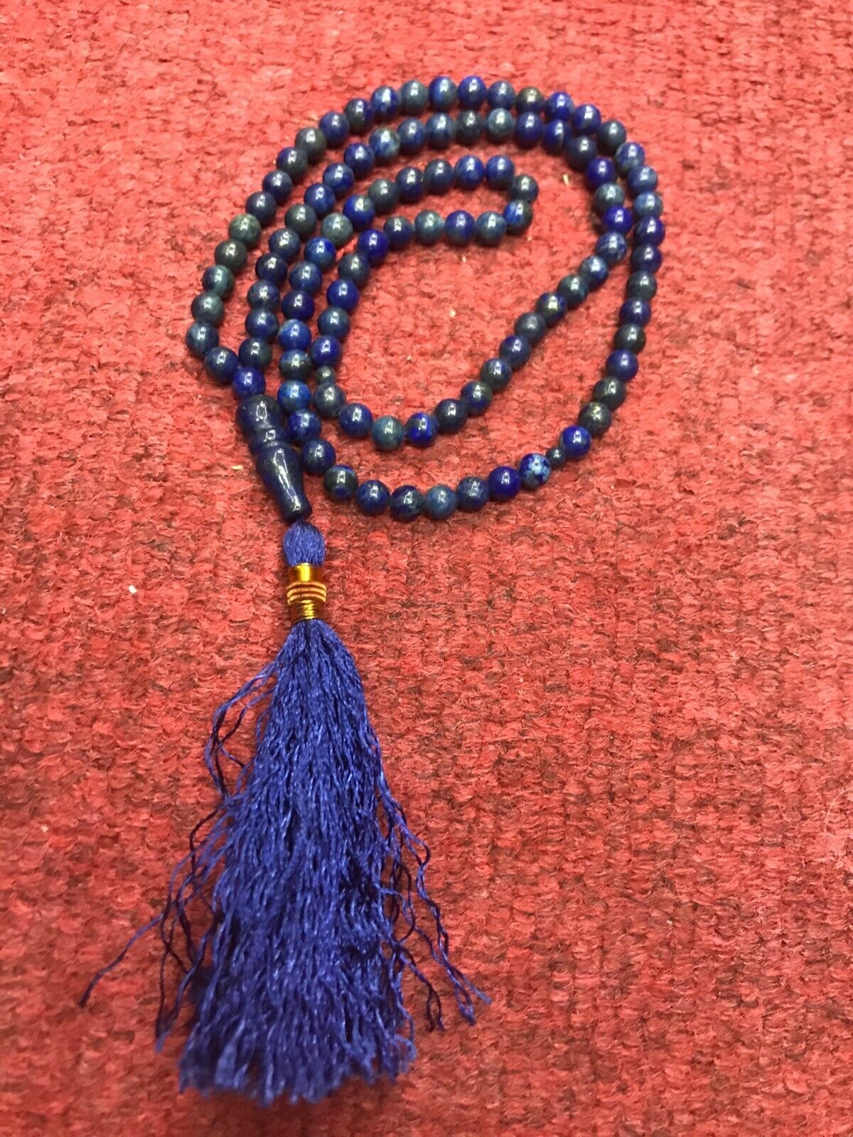 Afghan Pure lapis lazuli Islamic Prayer 99 beads Tasbih Misbaha Rosary Tasbeeh