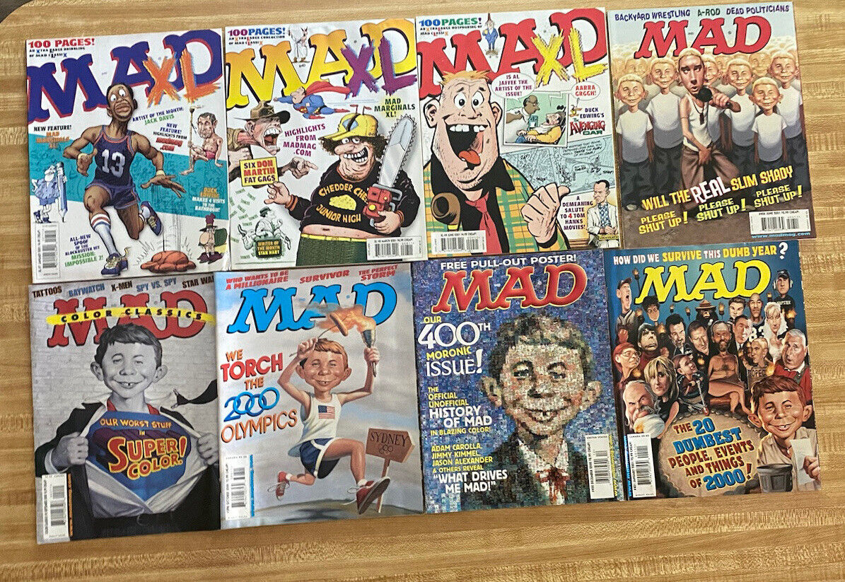 MAD XL #7,8,9,397,398,400,401,406  2 LOTS OF 8 BOOKS