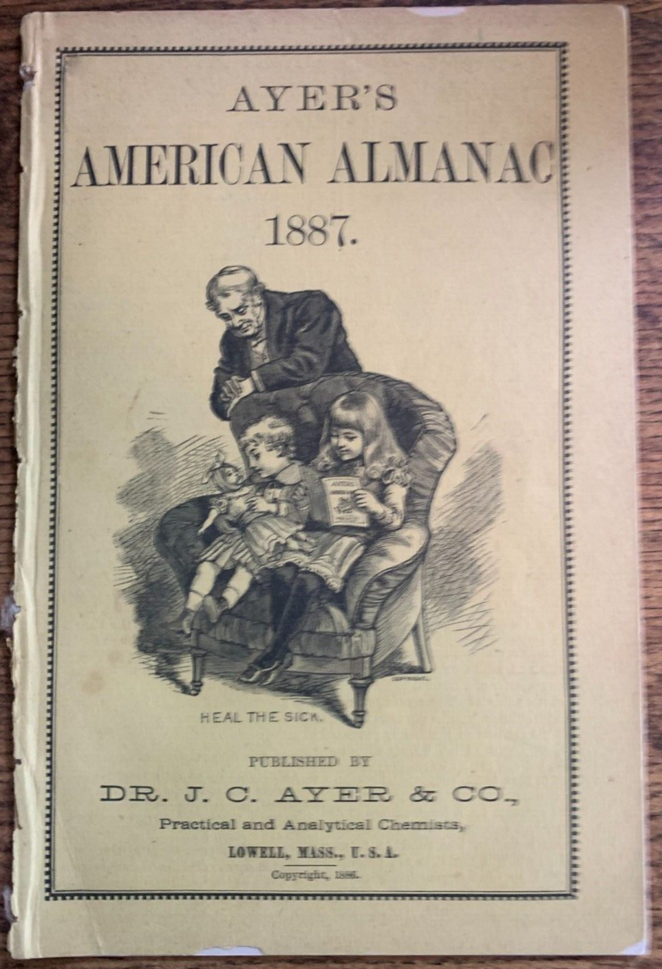 Ayer's American Almanac 1887 Dr J. C. Ayer & Co