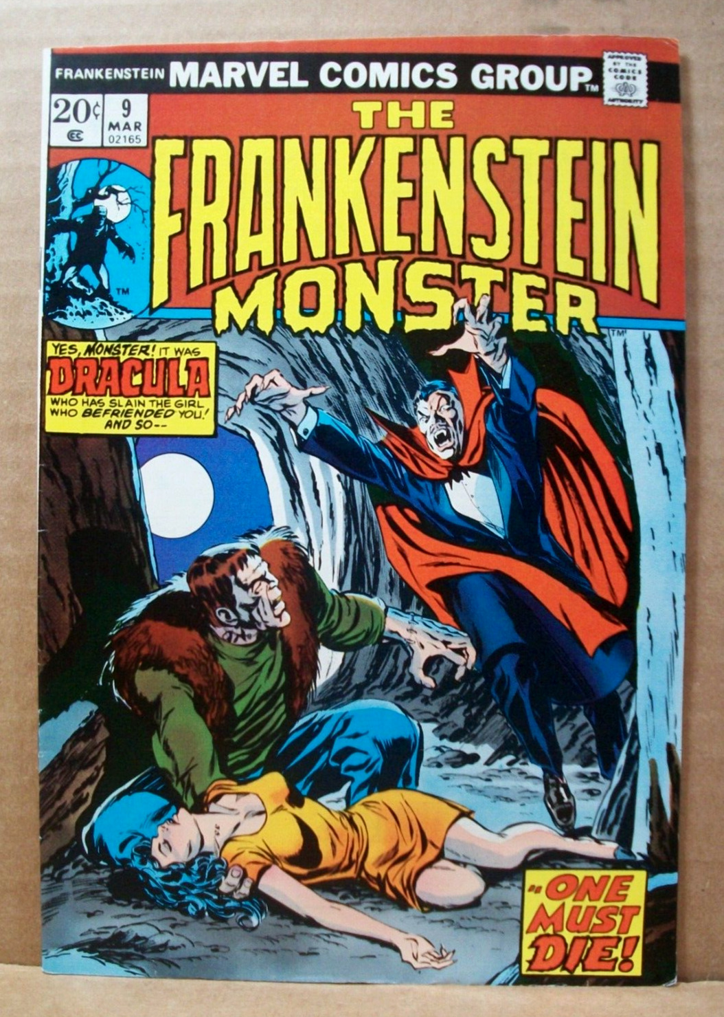 The Frankenstein Monster #9 (Marvel Comics, March 1974) VF+
