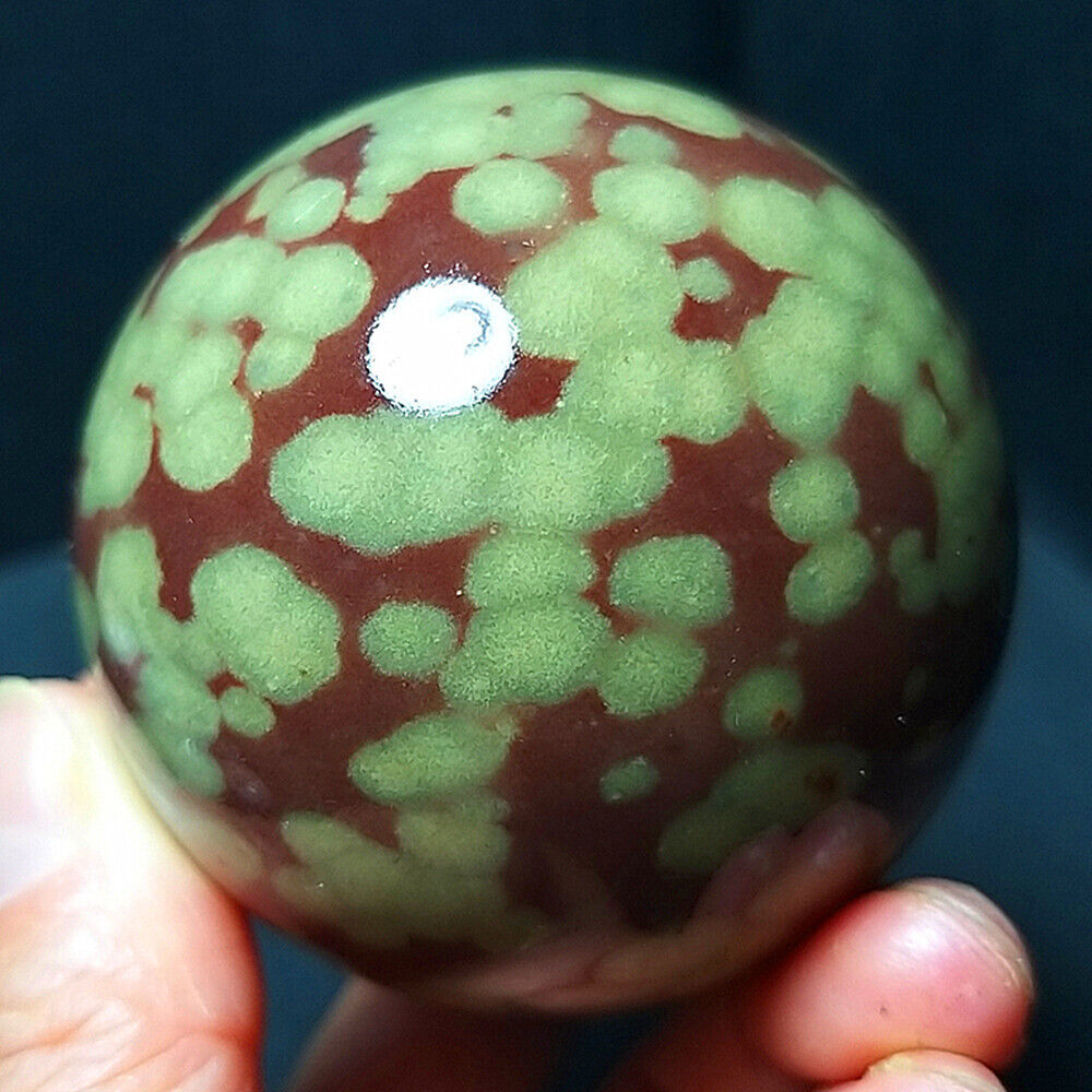 Rare 306G Natural Polished Ocean Jasper Ecology Sphere Ball Reiki Healing A3036