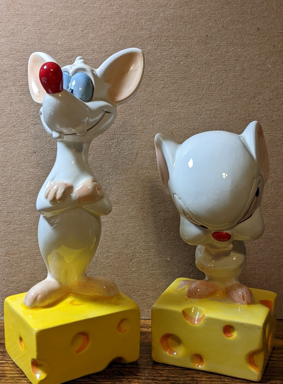 Warner Bros Animaniacs Pinky and the Brain Salt and Pepper Shakers, 1994