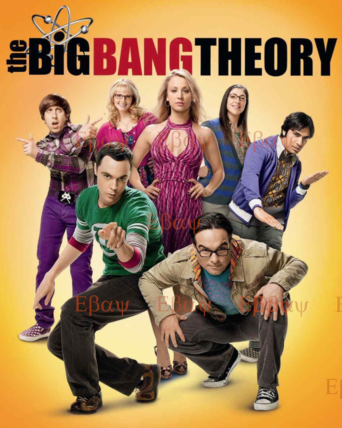 Big Bang Theory Cast 3 8x10 Photo REPRINT