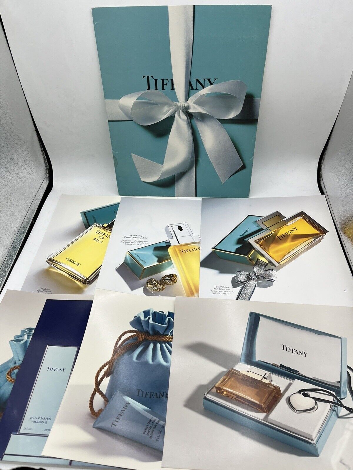 Vintage Tiffany Perfume Press Kit Folder Photo Packet Advertisement Ads Display