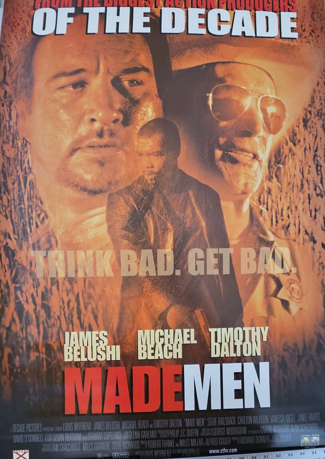James Belushi Timothy Dalton  Made Men 27 x 39  DVD promotional Movie poster