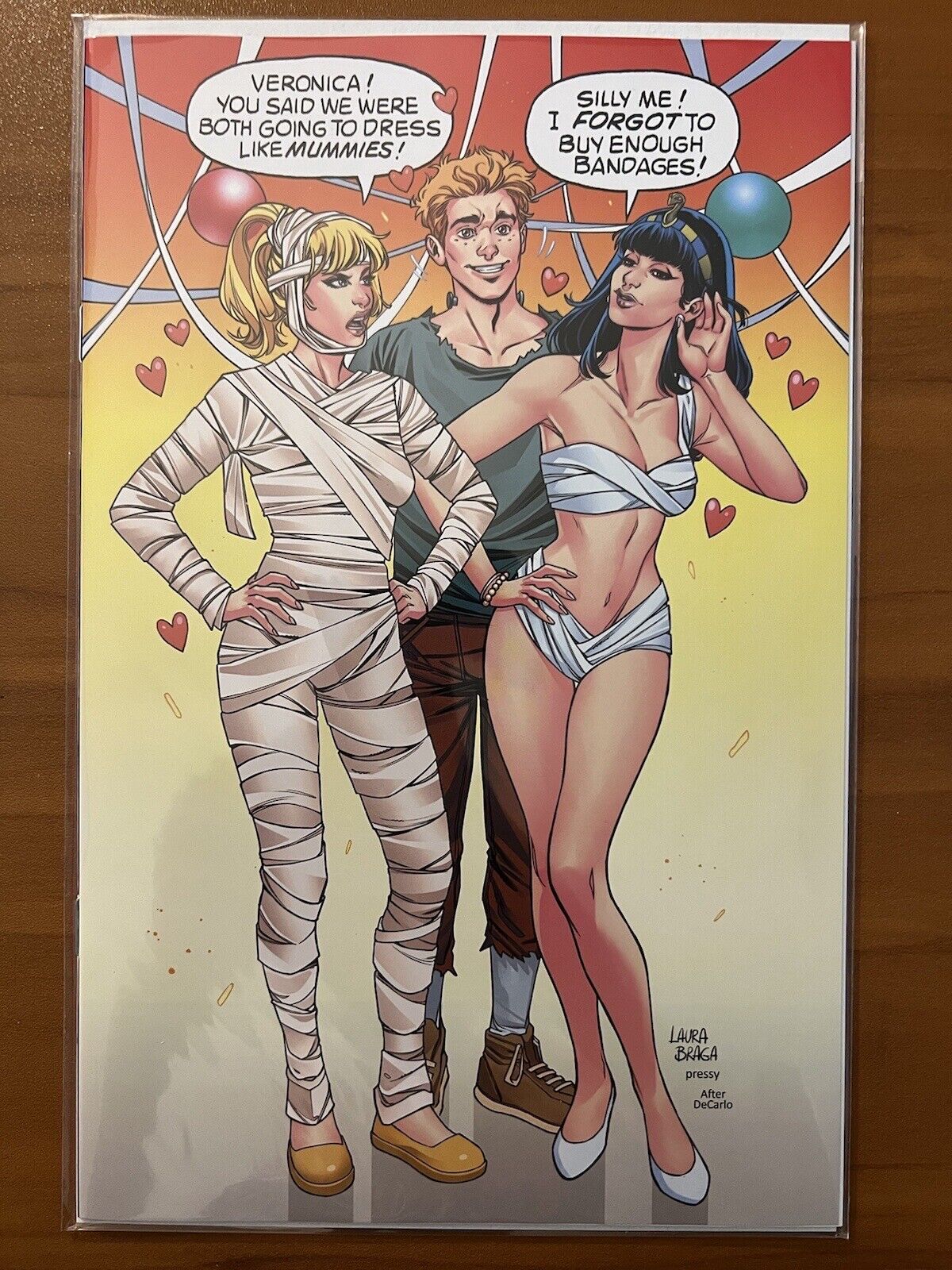 ARCHIE HALLOWEEN SPECTACULAR Betty Veronica Homage Pharaoh Mummy Bubble Quotes