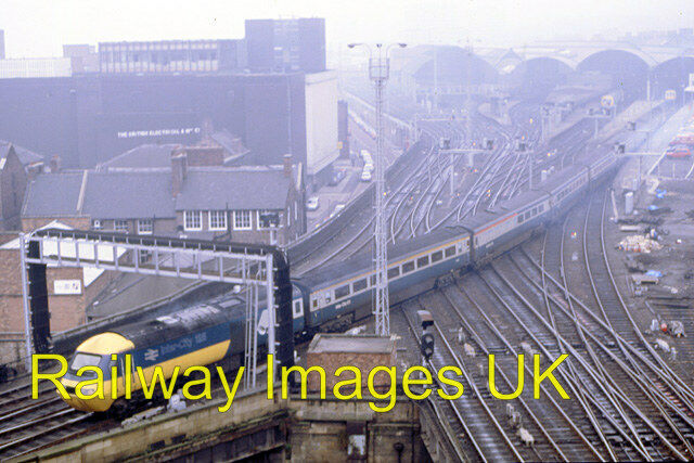 Railway Photo -Newcastle Central Station from the Castle  c1984